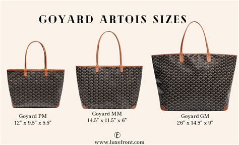 size of goyard st louis|goyard artois size comparison.